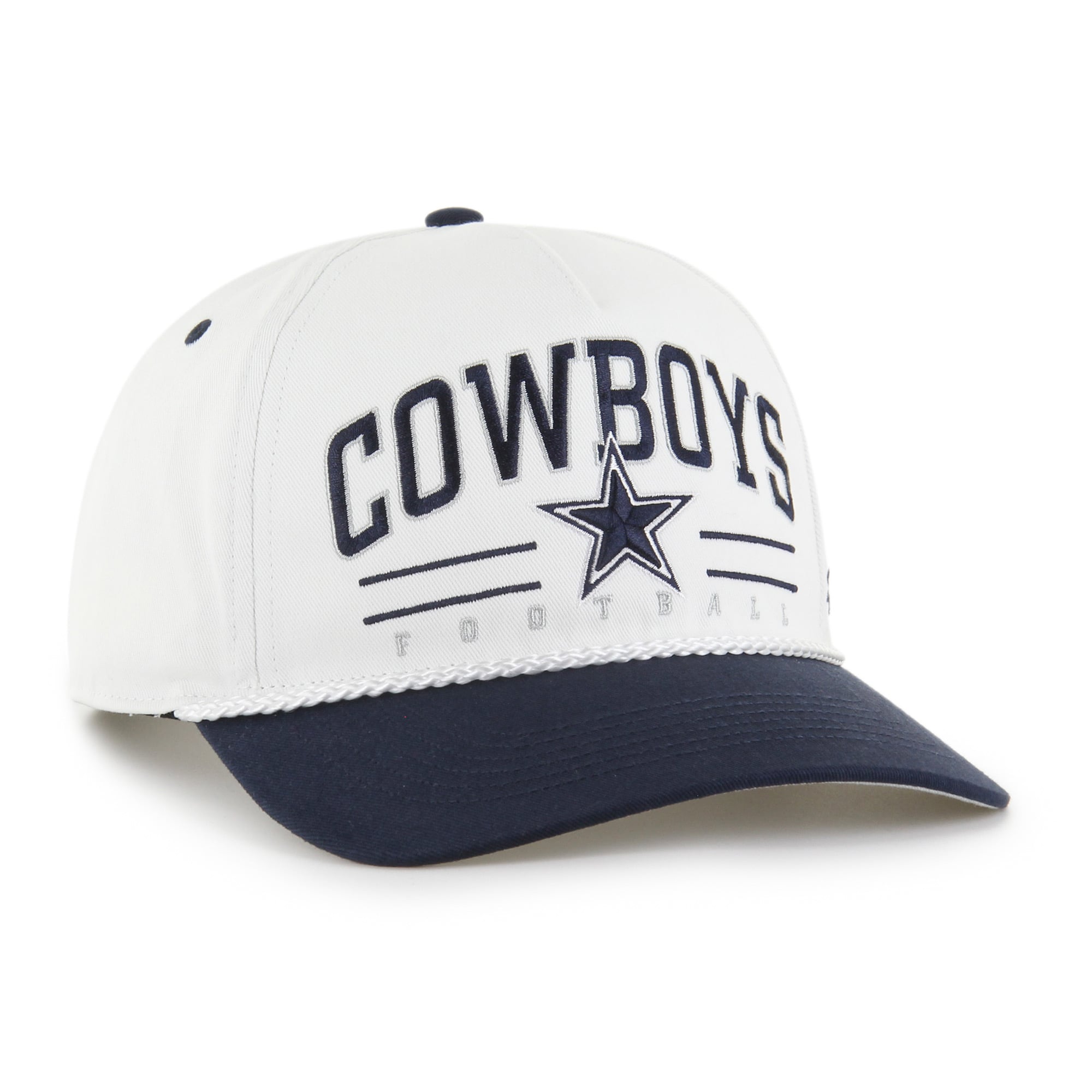 Men's '47 White Dallas Cowboys Roscoe Two-Toned Hitch Adjustable Hat